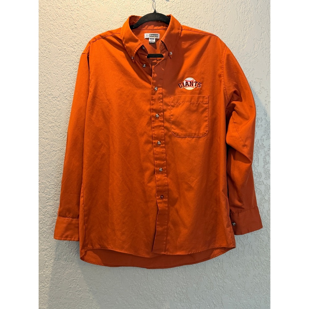 Edwards‎ San Francisco Giants Button Down Shirt Mens M Baseball MLB